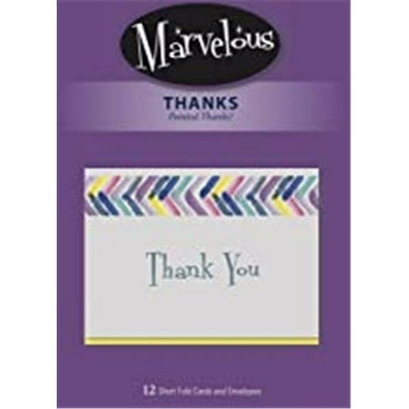 Artbeat of America 156685 Thanks-New Marvelous No.169 Boxed Card, Pack of 12
