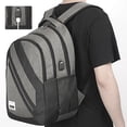 thumbnail image 3 of Laptop Backpack for Men with USB Charging Port and Laptop Compartment Fits 15.6 Inch Laptop/Notebook, 3 of 5