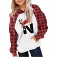 thumbnail image 2 of Cowsor Cute Hoodie for Teen Trendy Letter Print Preppy Hooded Sweatshirts Kids Pullover Long Sleeve School Outfits, 2 of 5