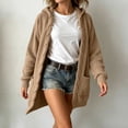 thumbnail image 5 of Wenini Women's Hooded Cable Knit Cardigan Sweater with Pockets 2026 Fall Trendy Coat Jacket, 5 of 5