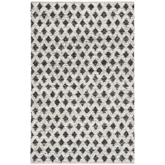 SAFAVIEH Natura Duncan Diamond Area Rug, Beige/Black, 3' x 5'