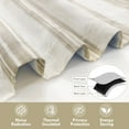thumbnail image 4 of Driftaway Chris Linen Lined Valance Double Layer Thermal Insulated Blackout Window Valances 3 Inch Rod Pocket Vertical Striped Kitchen Valance for Bathroom 52 Inch by 18 Inch Camel Beige, 4 of 8