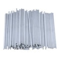 thumbnail image 2 of 100pcs 100mmx3mm Equipo eléctrico Tono plateado Ejes rectos de material acero inoxidable Barra de varilla para juguete modelo DIY RC Hugo Eje de bricolaje Ejes de varillas redondas, 2 of 10