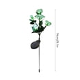 thumbnail image 3 of Solar-Powered LED Rose Ground Lights for Outdoor Garden Yard Pathway, Multi-Color String Lights with Stake, Weatherproof ABS Rubber, 1 Pack, 3 of 6