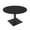 Black Cypress w/Black Base, variant on 4 Person Round Conference Table Square Metal Base 46" Meeting Table