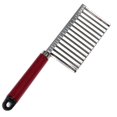 thumbnail image 1 of ENJOYW Stainless Steel Potato Chip Vegetable Crinkle Cutter Blade Slicer Wave Knife Wave Knife, 1 of 6