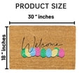 thumbnail image 3 of 24×16 In Easter Spring Welcome Mat Colorful Easter Eggs Front Door Mat Welcome Mat Door Mat, 3 of 5