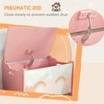 thumbnail image 5 of Qaba Storage Chest with Lid, Storage Box Organizer for Bedroom with Safety Hinge, Cute Animal Design, Pink, 5 of 10