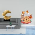 thumbnail image 2 of Escultura de ola del océano,Escultura de ola de océano,regalo moderno para oficina,Reloj de pared,Reloj de pared silencioso para amantes de los gatos,Bonito reloj de pared para dormitorios, 2 of 8