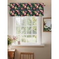 thumbnail image 2 of Tropical Summer Ocean Valances for Windows, Rod Pocket Kitchen Valance Curtains - Soft & Washable Small Window Treatment for Living Room,&nbsp;Bathroom, Floral Starfish, 54x18inch, 2 of 9