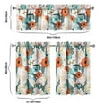 thumbnail image 6 of Kitchen Curtains and Valance Set 36 Inch Tier Pioneer Colorful Floral 3 Pieces Set Dining Room Small Curtain Drapes Cafe Curtains Valance for Home Decor Rod Pocket, 6 of 6