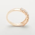 thumbnail image 4 of LBG British Made 10k Rose Gold Cubic Zirconia Womens Eternity Ring - 33 size options - Size 8.25, 4 of 7