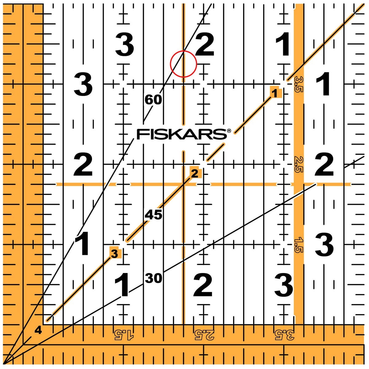Fiskars 4.5" x 4.5" Acrylic Square 187290-1001 