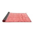 thumbnail image 2 of Ahgly Company Indoor Round Solid Red Modern Area Rugs, 5' Round, 2 of 4