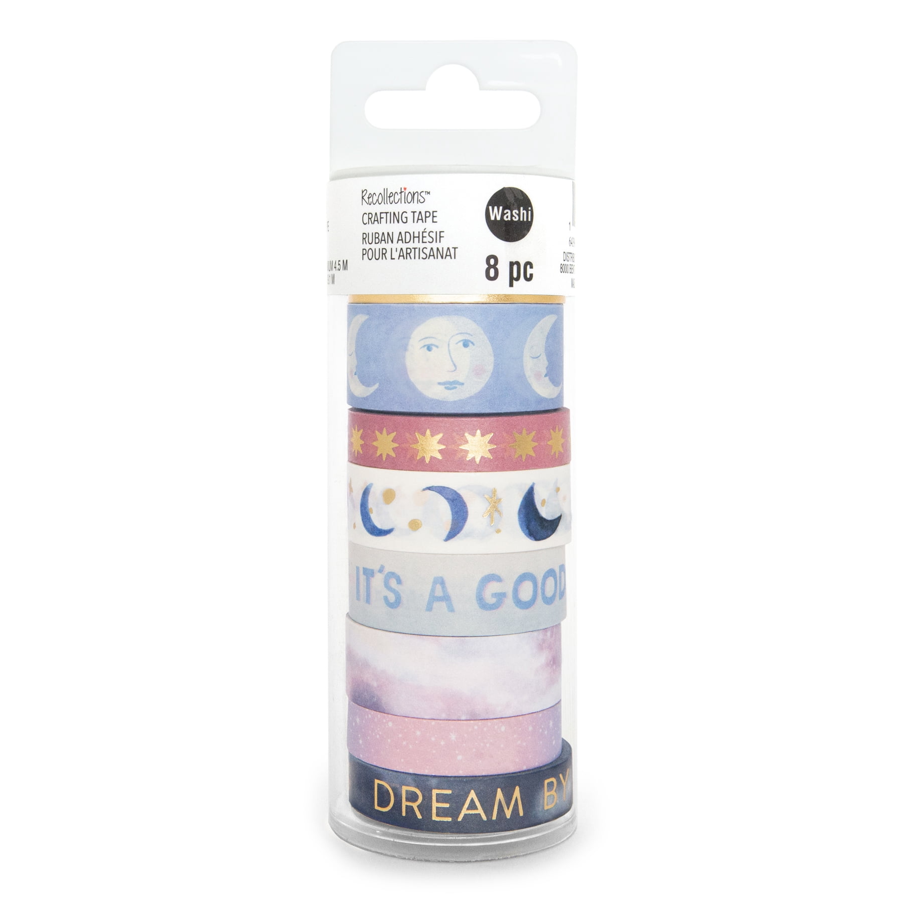Recollections Orion's Belt Crafting Washi Tape Tube, 12 Packs: 8 ct. (96 total)