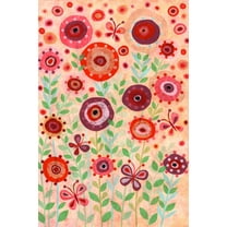 Marmont Hill Flower Flight Canvas Wall Art