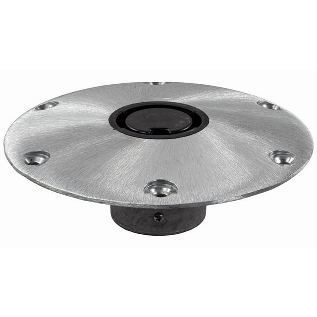 Springfield Marine Base de Piédestal de Siège de Bateau 1300750-1 à Brancher; Rond; Diamètre de 9 Pouces; Sans Filetage; Satin; Base en Acier Inoxydable