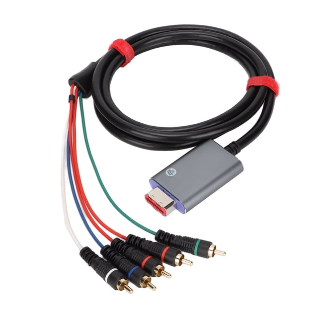 Component HDAV Cable,Component Cable 1.8m/5.9ft Double Component Cablefor Game Cube Component Cable Dependable Performance