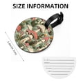thumbnail image 5 of mushroom Set of 2pcs PU Leather Round Suitcase Tags with Privacy Cover and Name ID Tag - Ideal for Travel Luggage, Handbags, Backpacks, School Bags, 5 of 6