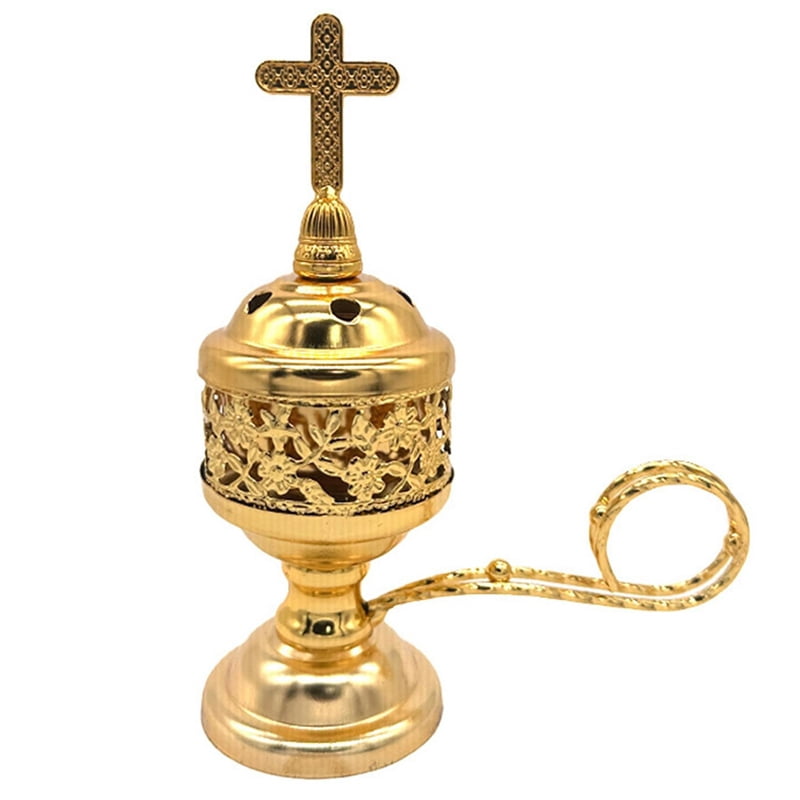 3X Charcoal Incense Burner Gold Incense Holder Charcoal for Incense Burner Censer Incense Burner Catholic Incense Burner