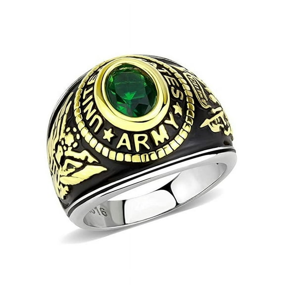 Untamed Pack Army Ring-Unisex, Stainless Steel, Gold Plated or Black