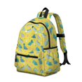 thumbnail image 2 of Yellow Cartoon Dinosaurs Eggs Pattern Cute School Backpack with Padded Back and Adjustable Shoulder Straps 13.4"x11"x4.7", 2 of 5