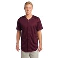 thumbnail image 1 of Sport-Tek ®  Posicharge ®  Tough Mesh Full-Button Jersey. St220 L Maroon, 1 of 4