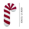 thumbnail image 2 of Candy Cane Pillow Candy Cane Christmas Decorations Cute Pillows 17 Inch Christmas Candy Cane Shaped Throw Pillow Red and White Christmas for Bedroom Sofa Living Room, 2 of 3