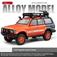 thumbnail image 1 of Modèle Réduit 1:24 Toyota LAND CRUISER LC80 SUV en Alliage Véhicule Tout-Terrain Jouet Modèle de Collection Avancé Orange, 1 of 6