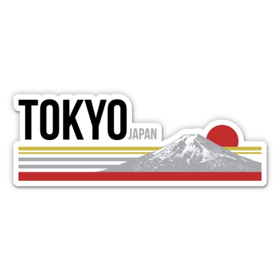 Tokyo Japan - 3" Vinyl Sticker - For Car Laptop Water Bottle Phone - Waterproof Decal