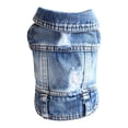 thumbnail image 1 of SIfdSeng Denim Vest for and Cats Fashionable Apparel with Adjustable Straps and Comfortable Fit, 1 of 7