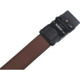 thumbnail image 5 of Marshal Men's Genuine Leather Ratchet Dress Belt With Automatic Buckle Tan Buckle1, 42", 5 of 9