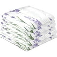 thumbnail image 4 of Coolnut Beautiful Lavender Kitchen Dish Towel Set of 4, Super Soft Absorbent Cleaning Cloth, Reusable Quick Drying Kitchen Towel for Home, Kitchen Washcloth Gift, 4 of 7