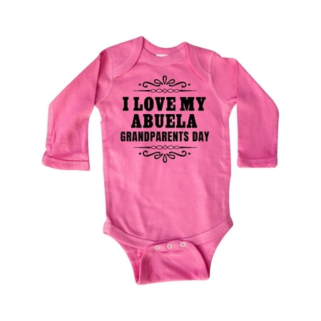 

Inktastic Grandparents Day I Love My Abuela Gift Baby Boy or Baby Girl Long Sleeve Bodysuit