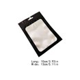 thumbnail image 4 of Inteprter 100 piezas de bolsas de cuidado posterior diseño de ventana transparente carcasa de teléfono móvil Teléfono y Comunicación Negro 10x13cm, 4 of 6