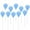 Baby Blue, variant on 10-Piece Balloon Cake Toppers Set - Colorful Clay Balloon Picks, Round Shaped for Cupcakes & Cakes, Ideal for Birthday, Wedding, & Valentine's Day Party Decorations