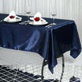 thumbnail image 2 of Efavormart 60x102" Rectangle NAVY Wholesale SATIN Tablecloth Banquet Linen Wedding Party Restaurant Tablecloth, 2 of 8