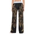 thumbnail image 4 of Medium Women's Comfy Casual Pajama Pants Stretch Fabric Suitable for Yoga Pants Hippie Pants，The Best Holiday Gifts for Women Golden-leaved Trees, 4 of 7