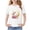 White, variant on Kids Graphic Print Short Sleeve Tee - Rabbit Bunny Design Cotton T-Shirt for Boys Girls Orange 11-12 Years