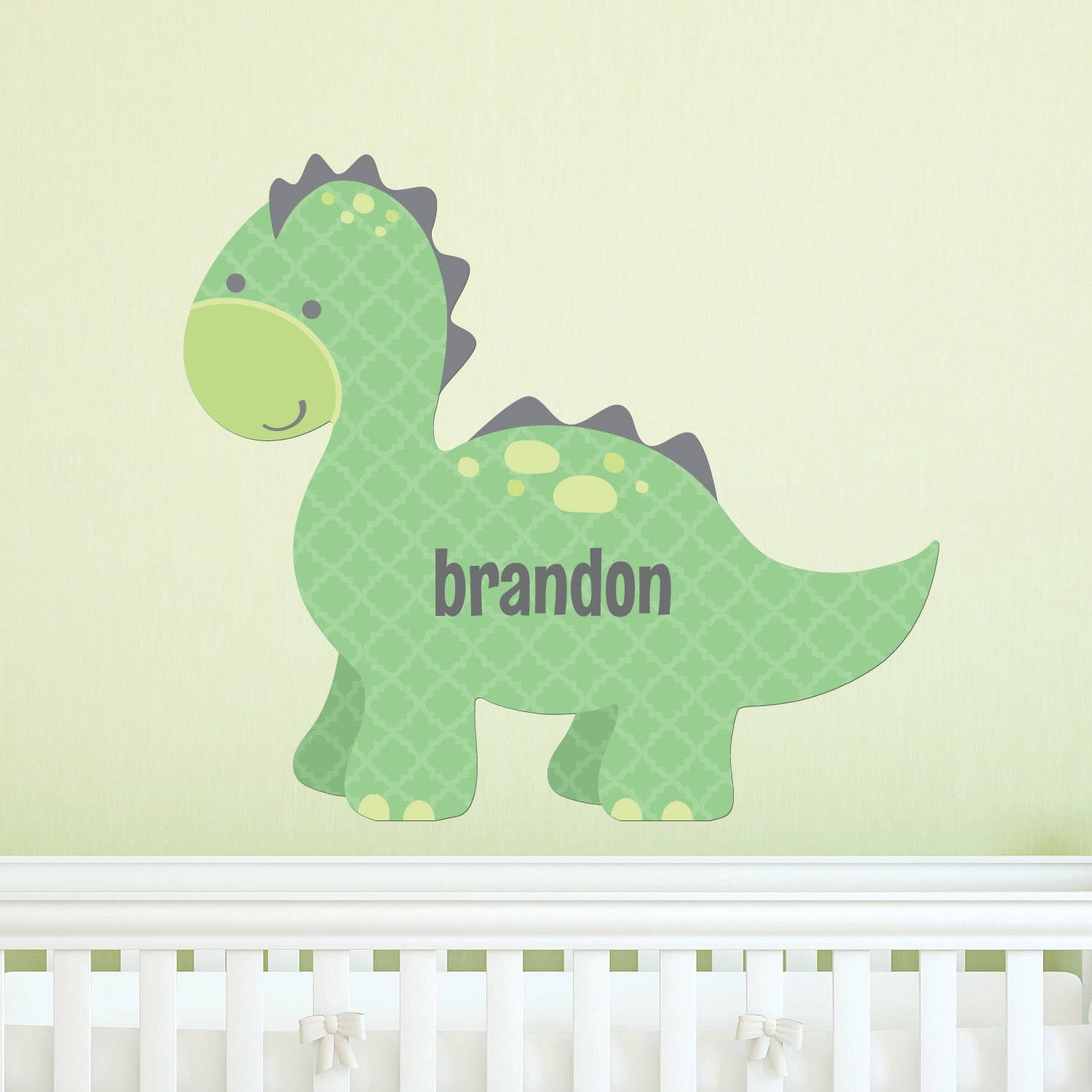 Personalized Sweet Dinosaur Sticky Removable Wall Art Canvas