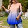 thumbnail image 2 of Posijego Womens Plus Size Tops 3/4 Sleeve Tunic Top Summer Casual Soft Cute Dressy Blouses Womens Clothes, 2 of 6