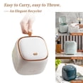 thumbnail image 3 of Countertop Trash Can , Waste Can with Press Type Lid, 0.5 Gallon/1.5 Liter Wastebasket Trash Can Dispenser, 3 of 5