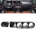 thumbnail image 1 of Accesorios para el interior del automóvil, juego de 2 piezas de ventilación central de fibra de carbono para consola Mercedes, moldura de ventilación de aire, tecnología avanzada, 1 of 9