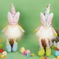 thumbnail image 3 of BULLPIANO Easter Bunny Gnome Plush - Elf Decorations - Stuffed Rabbit Gnomes Plushie Ornaments - Dwarf Figurines Table Gnomes Decor -Easter Gifts Present, 3 of 5