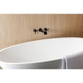 thumbnail image 2 of Kingston Brass KS5020ZX Millennium Two-Handle Wall Mount Roman Tub Faucet, Matte Black, 2 of 7