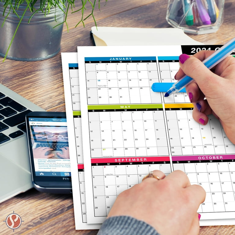 2024-full-desk-calendar-11-x-17-large-size-12-month-planner-2-sided-vertical-horizontal-reversible-printed-on-thick-and-durable-80lb-cover-216-gsm-cardstock-easy-to-write-on-2-per-pack-walmart-com