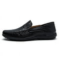 thumbnail image 5 of Men's Casual Loafers Slip On Leather Shoes Male Lightweight Driving Shoes Moccasins Classic Penny Loafer Flats Boat Shoes Outdoor Walking Shoes, 5 of 12