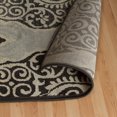 thumbnail image 2 of Traditional Ultra-Soft Damask Medallion Polyproplyene Indoor Hallway Runner Rug by Blue Nile Mills - 2' 7" x 8', Gray, 2 of 3