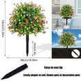 thumbnail image 4 of Artificial Boxwood Topiary Ball Trees with Ground Spike, UV Resistant Faux Outdoor Shrubs & Bushes for Front Yard Decor, Indoor, Garden, Yard, Porch, Patio Decor, 4 of 8