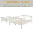 thumbnail image 4 of Bellemave Twin Over Full Bunk Bed with Stairs, Solid Wood Bunk Beds Frame with Storage Shelves, Detachable Stairway Bunk Beds for Teens Adult (White), 4 of 8